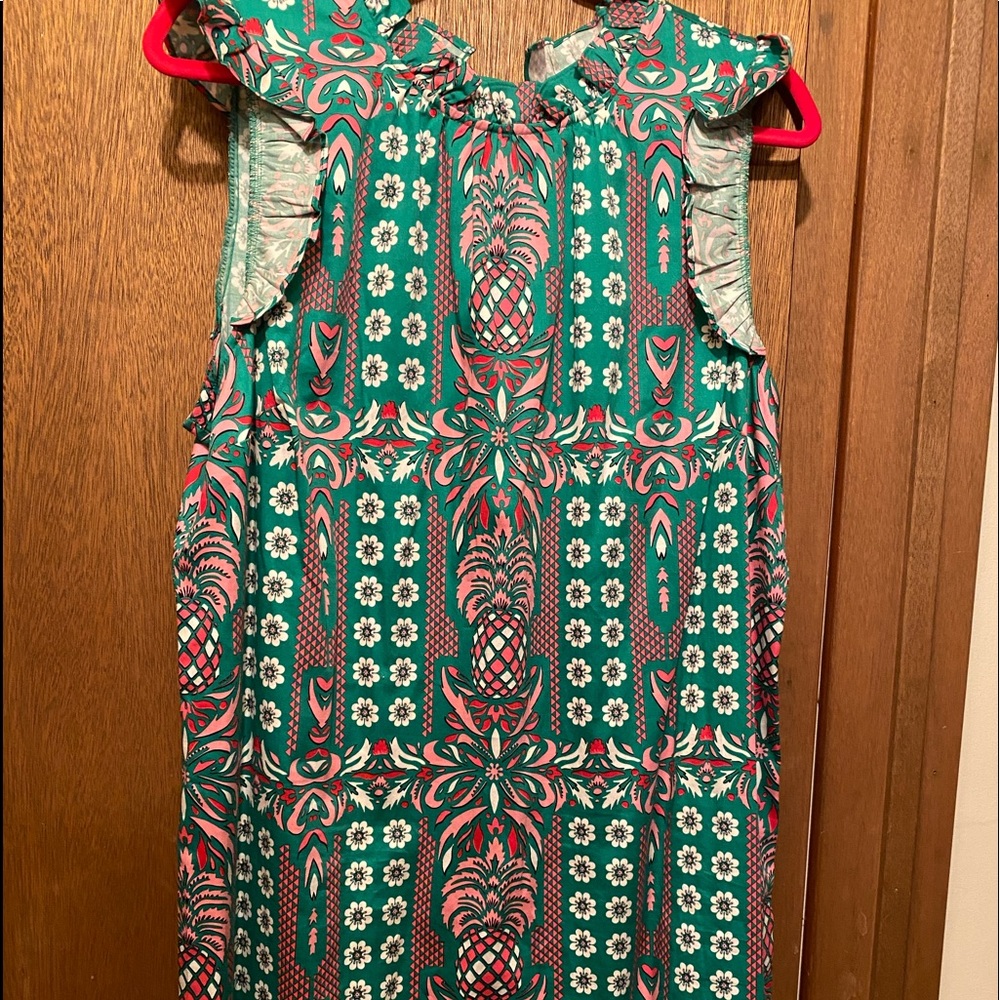 NWT Charter Club Pink & Green Dress
